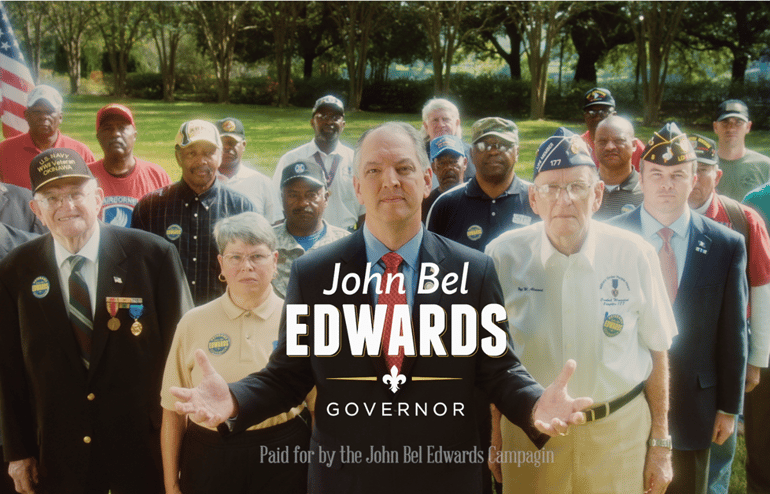 John Bel Edwards - Veterans - Bobby Holbrook